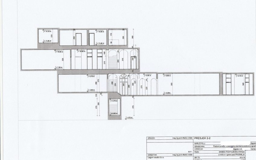 Poslovni prostor od 354m2, kraj Trga bana Jelačića